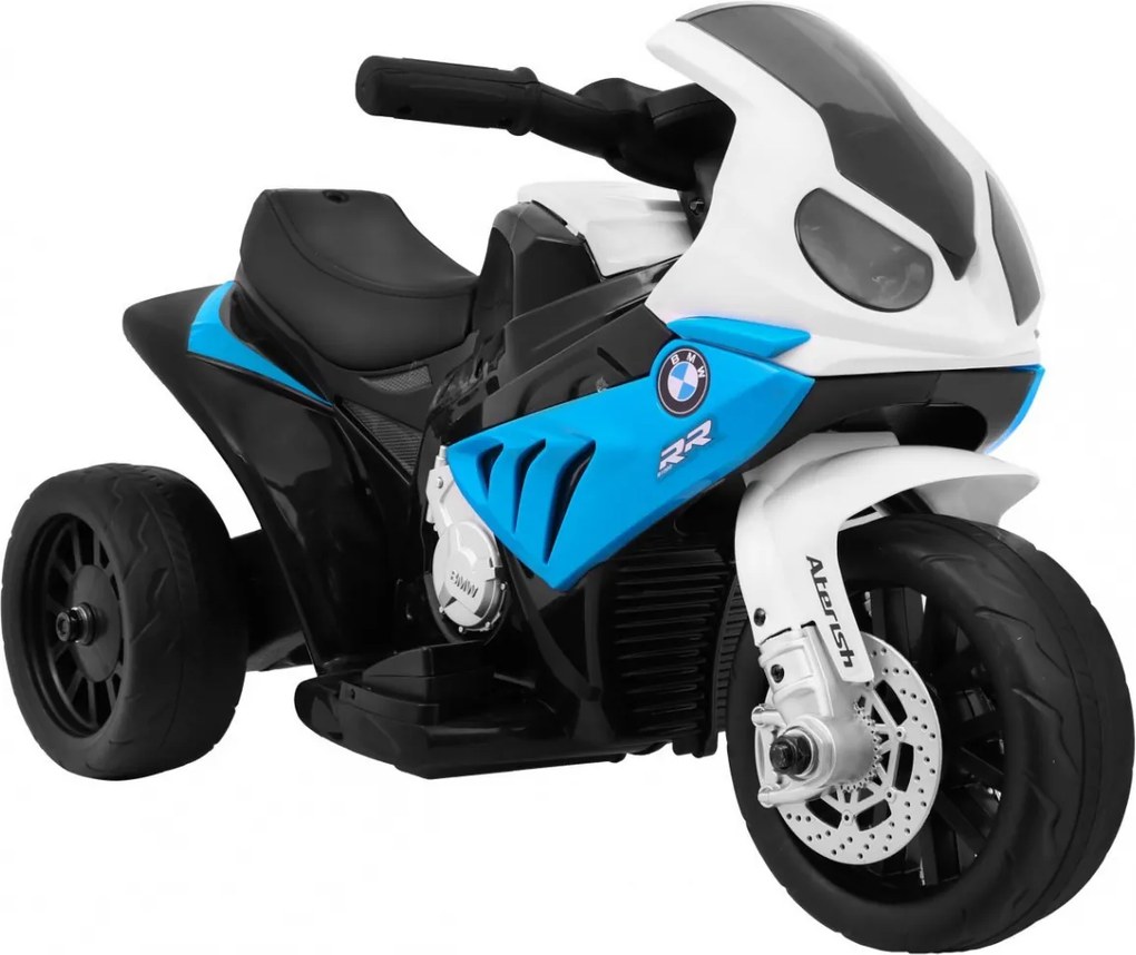 Ramiz BMW S1000 RR Mini detský motocykel na batérie modrý + 3 kolieska + zvuky + LED