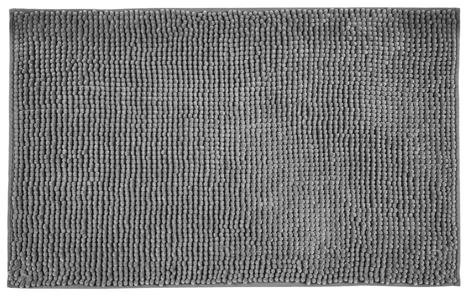 Tmavosivá textilná kúpeľňová predložka 50x80 cm Chenille - Allstar