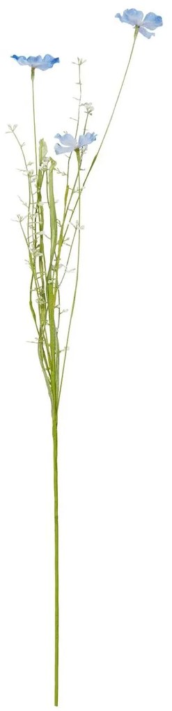 Umelé kvety modré/biele tóny 75 cm