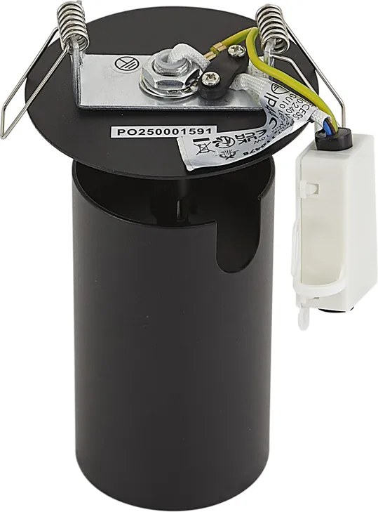 Moderné zapustené bodové svietidlo čierne GU10 50mm IP44 - Chels
