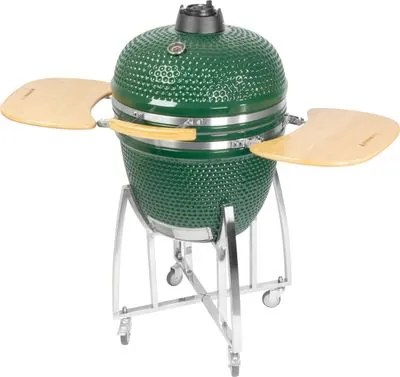 Gril Kamado Egg 23" s kolieskami, priemer roštu 51,5 cm, zelený