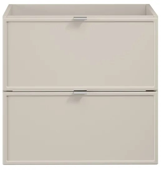 Závesná skrinka pod umývadlo Bella Cashmere s doskou 80 cm kašmír