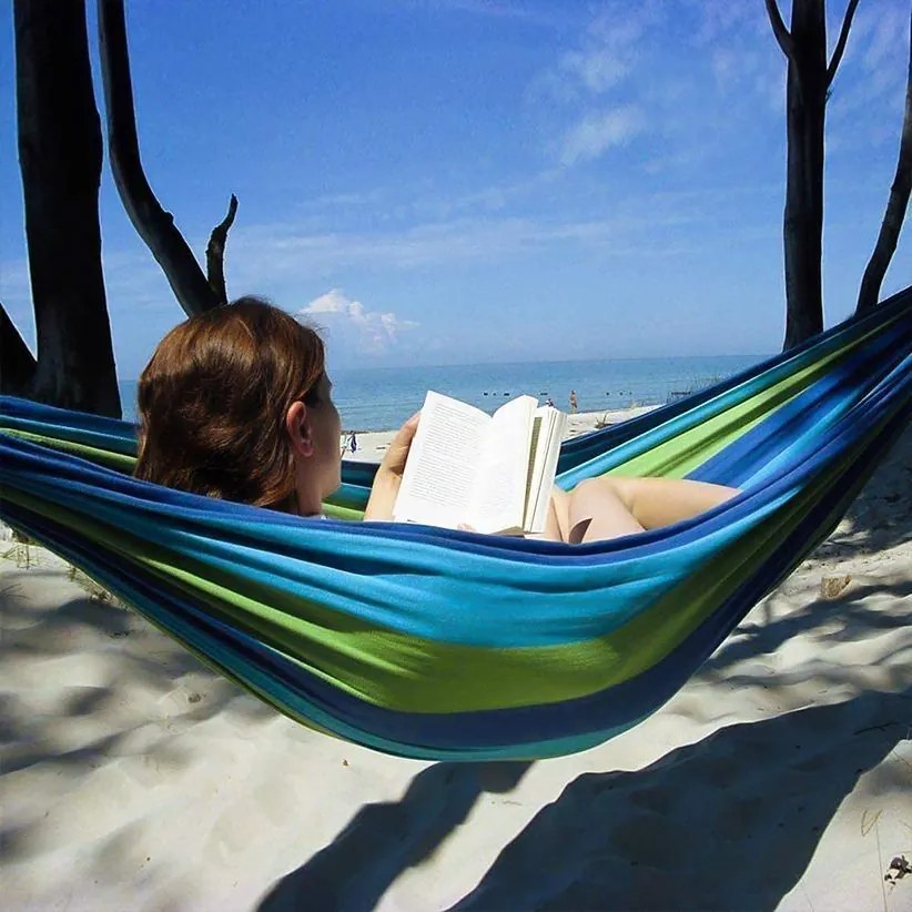 Bluegarden Bluegarden, 1-miestna hojdacia sieť 190x140 cm, modrá-zelená, OGR-09007