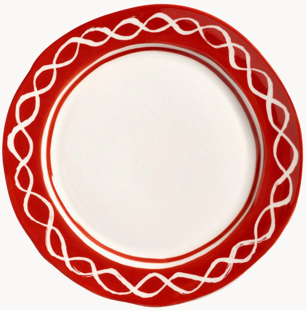 Ručne maľované raňajkové taniere z porcelánu Festivo, 2 ks