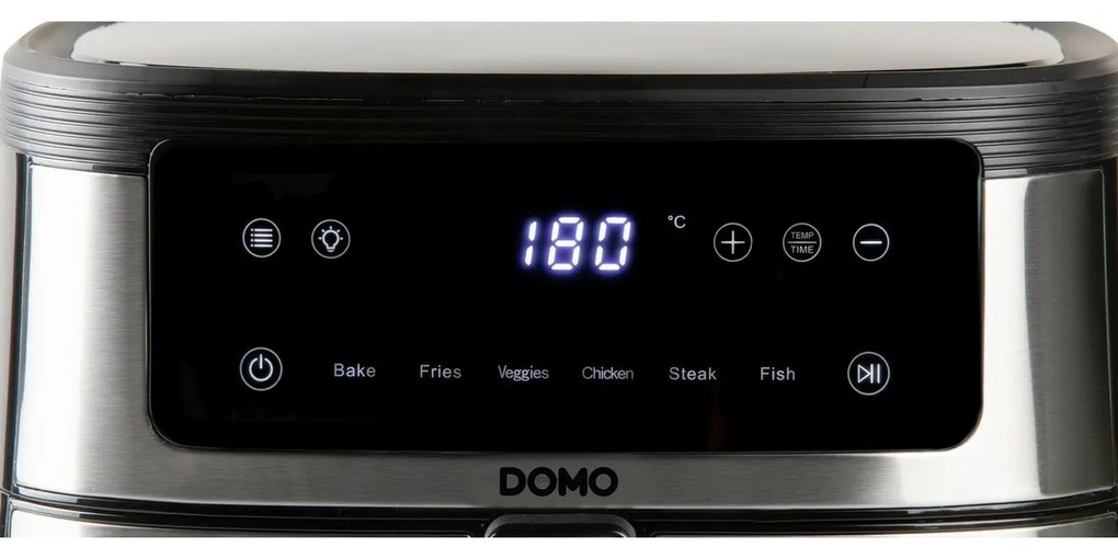 DOMO DO548FR teplovzdušná fritéza s priezorom, 6 l