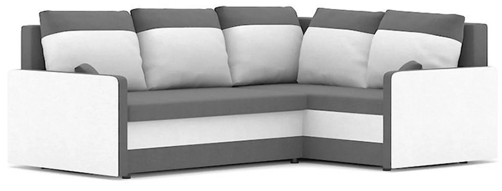 Rozkladacia rohová sedacia súprava MILTON II model 2 Ľavá Hnedá/cappuccino