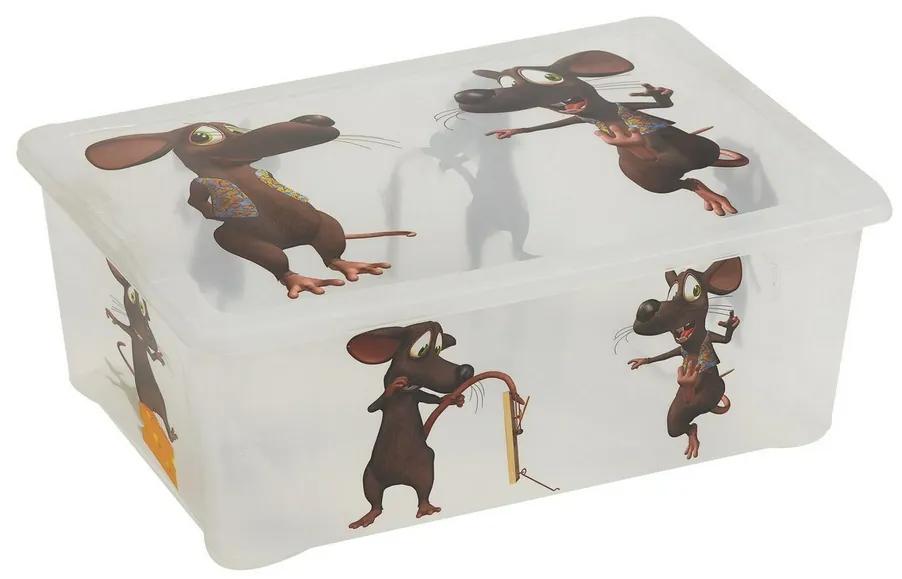 Plastový úložný box Myš, 10 l