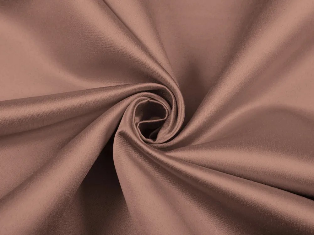 Biante Saténový záves LUX-048 Bronzovo hnedý 140x250 cm
