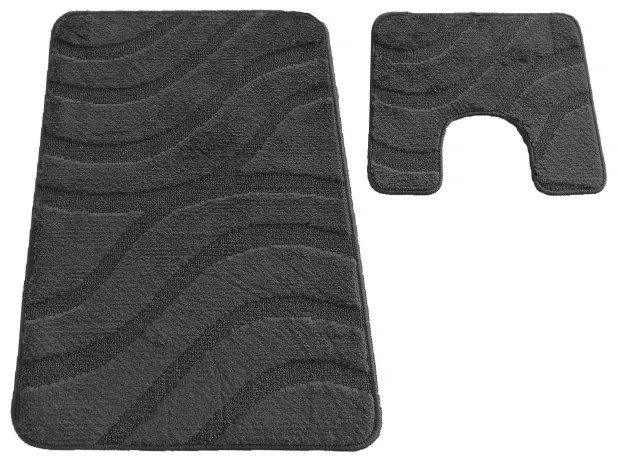 Sada kúpeľňových koberčekov Montana Symphony Titanium Grey