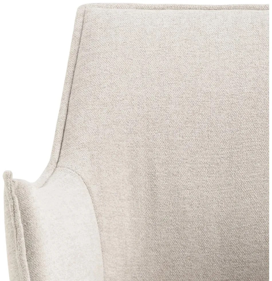 Krémovobiele čalúnené jedálenské kreslo Bonita – Actona