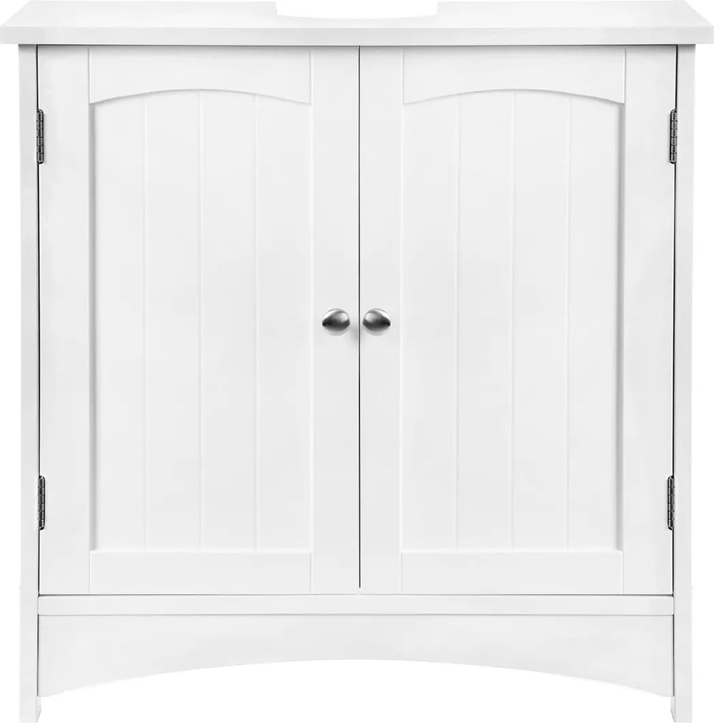 Kúpeľňová skrinka pod umývadlo, biela