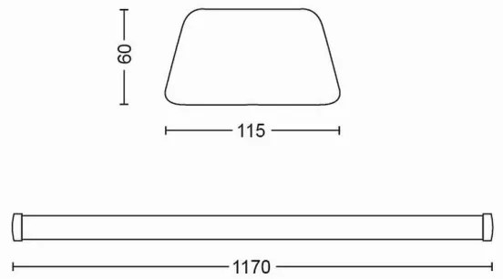 Philips 31245/31/P3 - LED Podlinkové svietidlo SOFTLINE LED/50W/230V 4000K