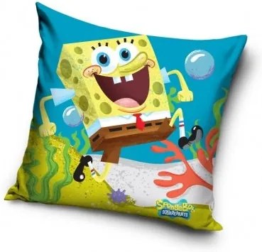 CARBOTEX Obliečka na vankúšik 40x40cm SPONGEBOB (6058), 40 x 40cm