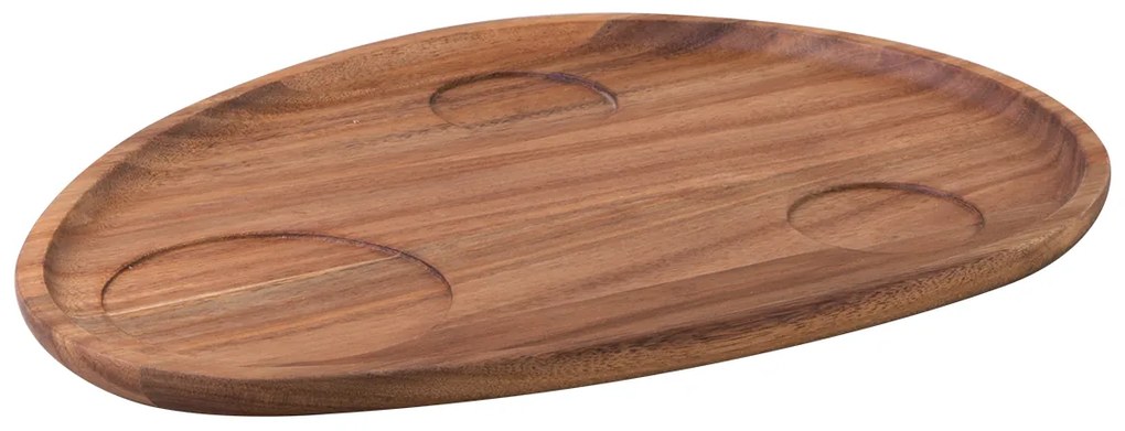 Podnos Triangle Agát 35 x 25 cm so zapustením - FLOW Wooden - 593700
