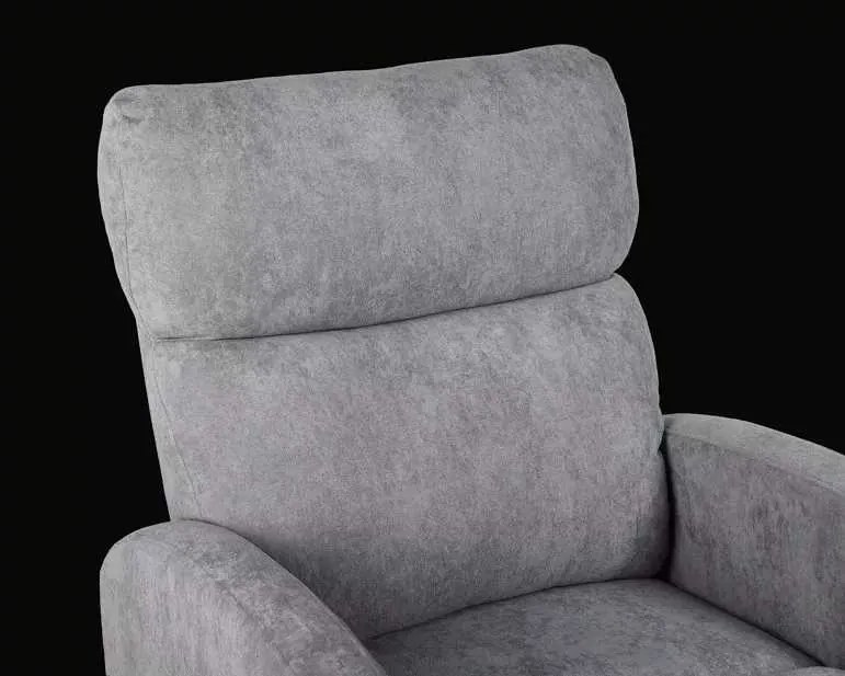 LuxuryForm DESIGN Televízne kreslo BRUNO otočné, hojdacie s polohovaním - šedé