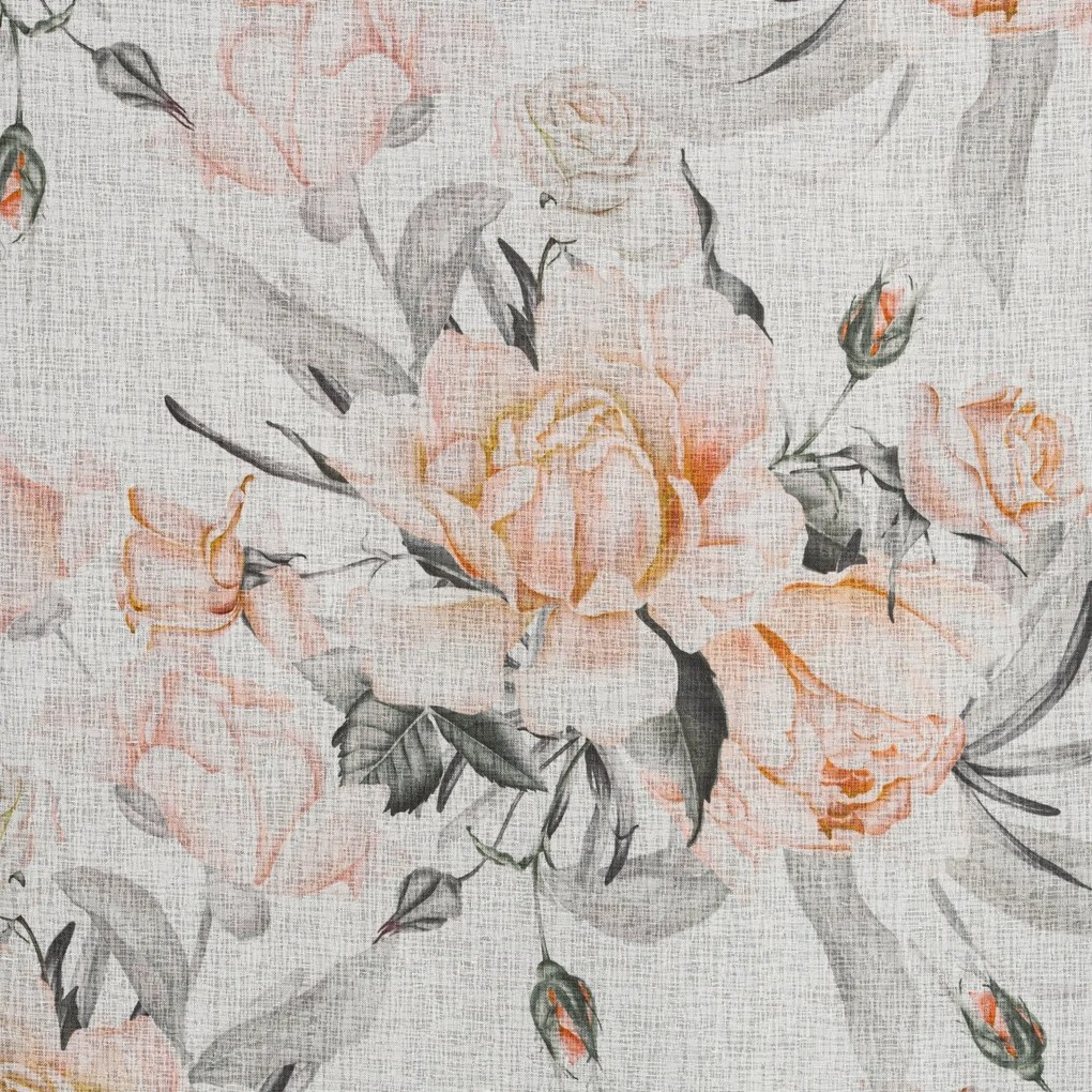 ZÁVES NA PÁSKE ELLIE 140X270 CM KVETY