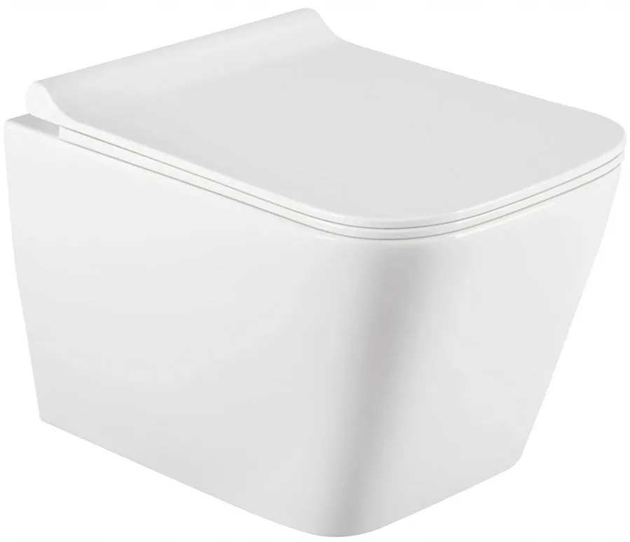 Mexen TEO Rimless wc misa závesná so sedátkom + bidet TEO, biela, 30850700+35855100