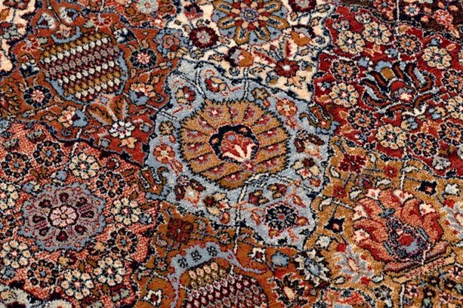 Koberec KESHAN Fredzle, Ornament, ramka orientálny 7576/53511 terakota