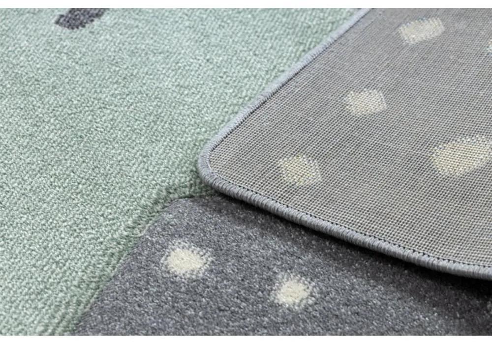 Detský kusový koberec Hviezda šedý 140x190cm