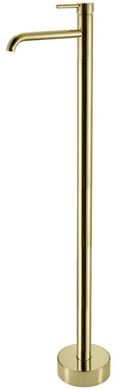 Mexen Rumba, voľne stojaca umývadlová batéria h-1085, zlatá lesklá, 73534-50