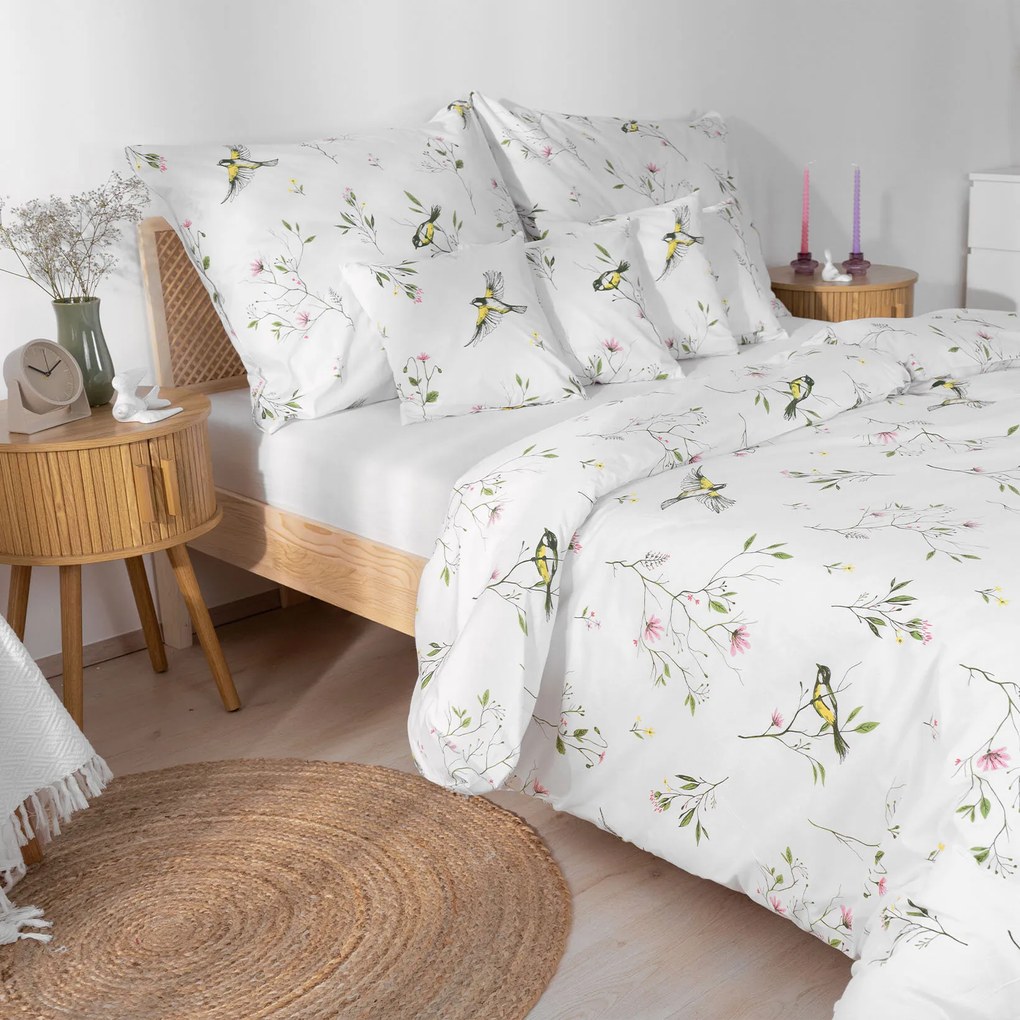 Goldea bavlnené posteľné obliečky - život v prírode 240 x 220 a 2ks 70 x 90 cm