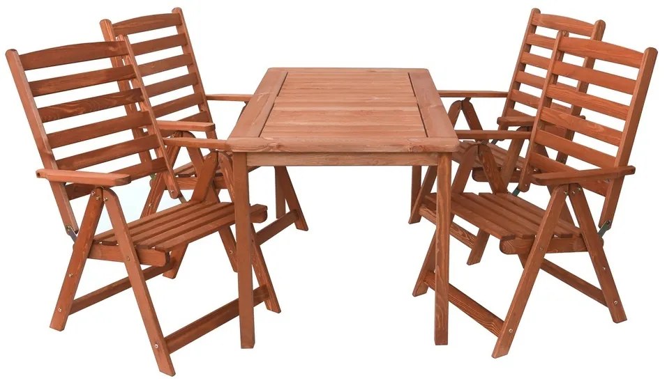 Rojaplast SORRENTO záhradné kreslo drevené