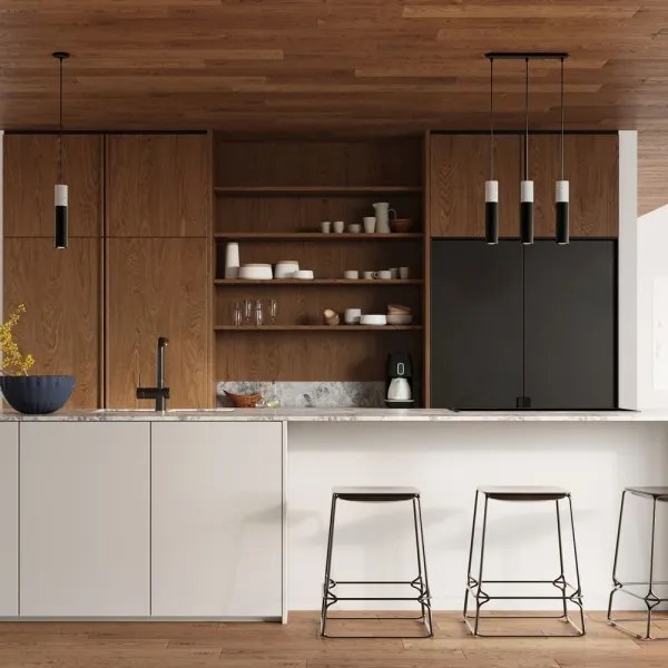 Sollux SL.0651 - Luster na lanku BORGIO 2xGU10/40W/230V betón/kov čierna