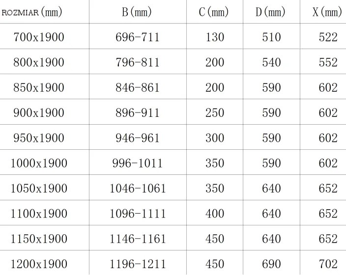 Mexen Roma, sprchové dvere do otvoru 80 x 190 cm, 6mm číre sklo, čierny profil, 854-080-000-70-00