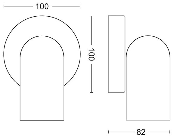 Philips 50581/31/PN - Bodové svietidlo MYLIVING PONGEE 1xGU10/5,5W/230V