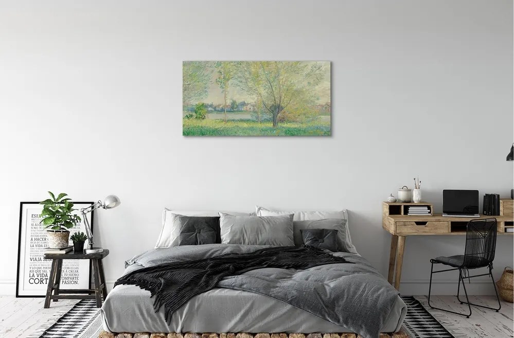 Obraz canvas Art namaľovaný lúka 120x60 cm