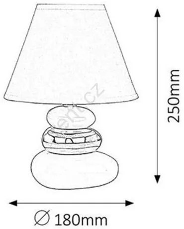 Stolná lampa Salem, bielo-strieborná, Rabalux 4949