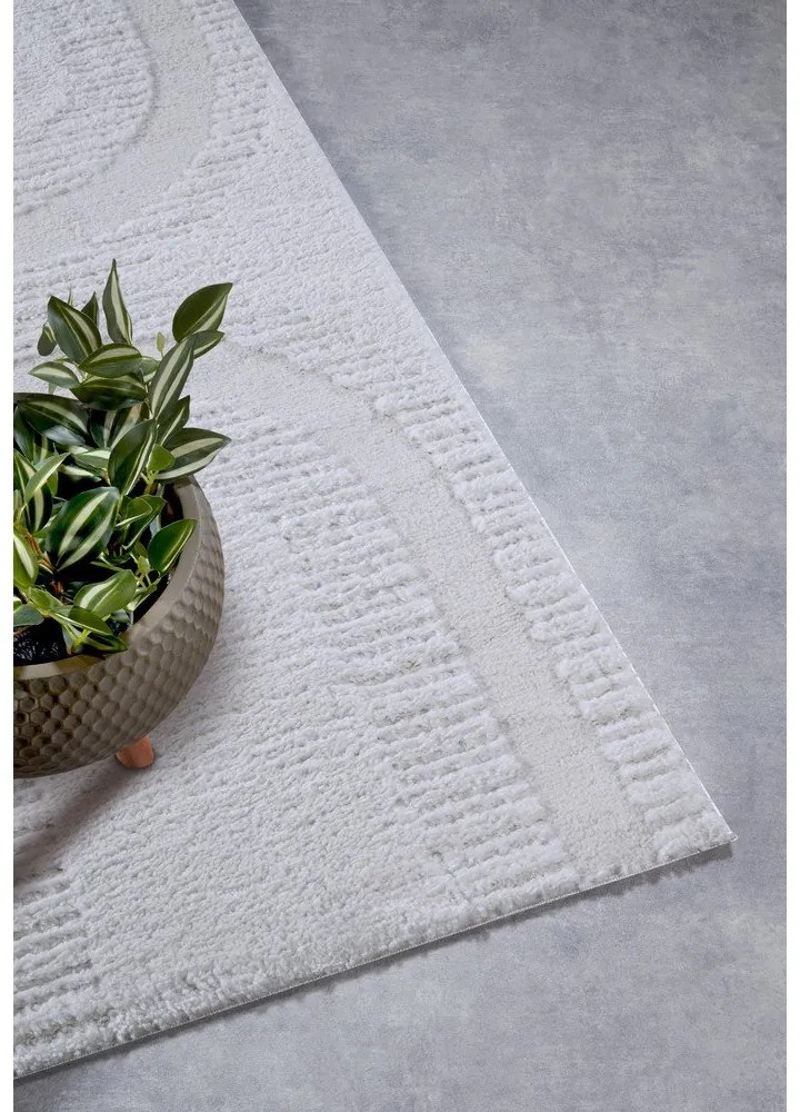 Krémovobiely behúň 80x240 cm Bartoux Cream White – Elle Decoration