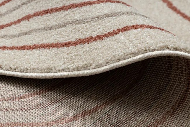 Koberec FUSION Shape 5707 krémový / tehlový