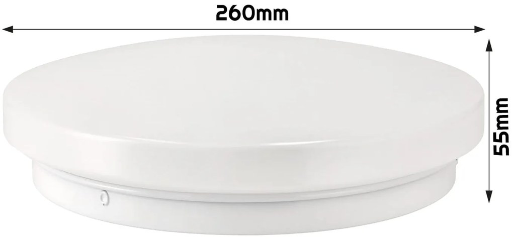 BERGE Stropné svietidlo 18w MATT COVER 1260lm 4000K neutrálna biela
