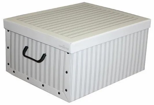 Úložná krabica Compactor Anton 50 x 40 x 25 cm, biela