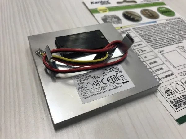 Kanlux 27370 - LED Schodiskové svietidlo APUS so senzorom LED/0,8W/12V 3000K