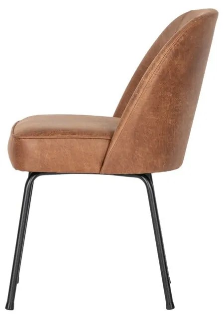 Koňakovohnedé kožené jedálenské stoličky v súprave 2 ks Vogue – BePureHome