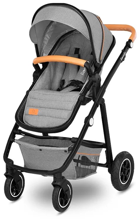 Kombinovaný kočík Lionelo Amber 2v1 grey stone