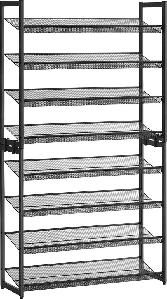 XXXLutz REGÁL NA TOPÁNKY, čierna, 92.5/163.5/30.7 cm Boxxx - Online Only drobný nábytok - 002543015601
