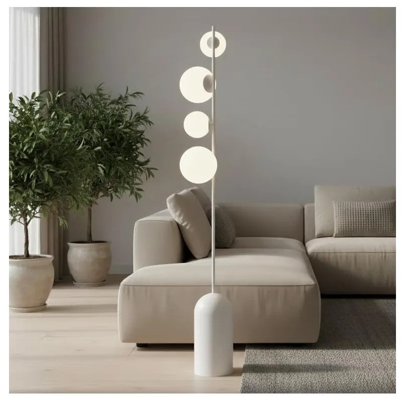 Stojacia lampa ETNO 4xG9/8W/230V biela