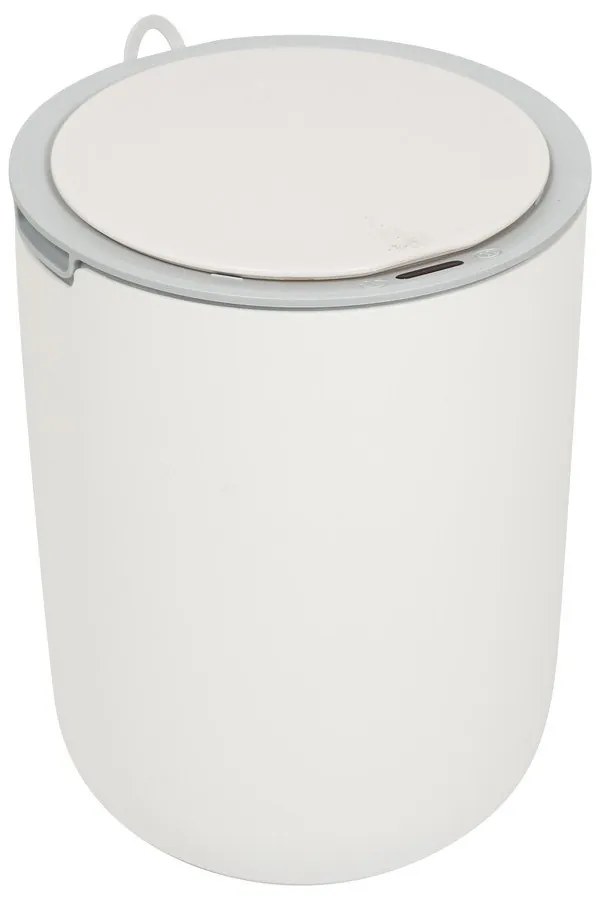Svetlosivý odpadkový kôš Addis Sensoric, 8 l