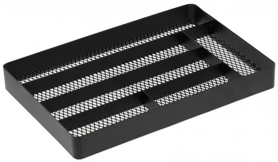 Priehradky do zásuvky Yamazaki Tower Mesh Desk Tray, čierny