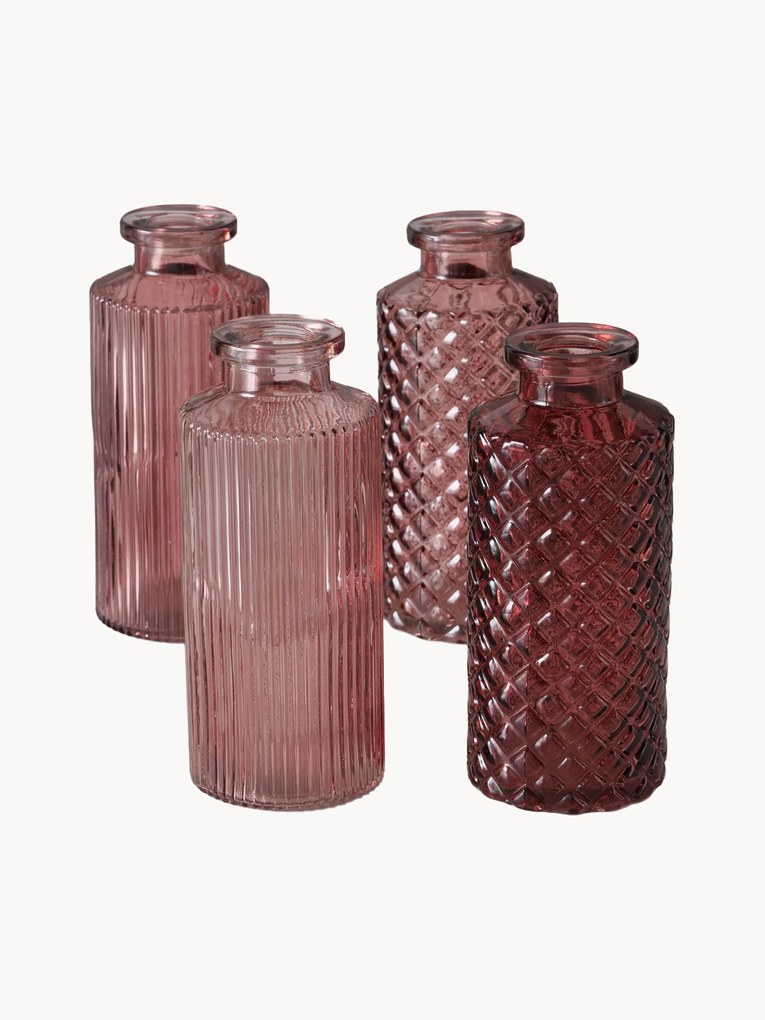 Súprava váz zo skla Panja, 4 ks