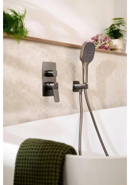KFA Armatura 4529-501-61 - Sprchová sada s podomietkovou batériou MALAGA metalická šedá