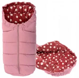 Detský spací vak DOTS PINK/BURGUNDY