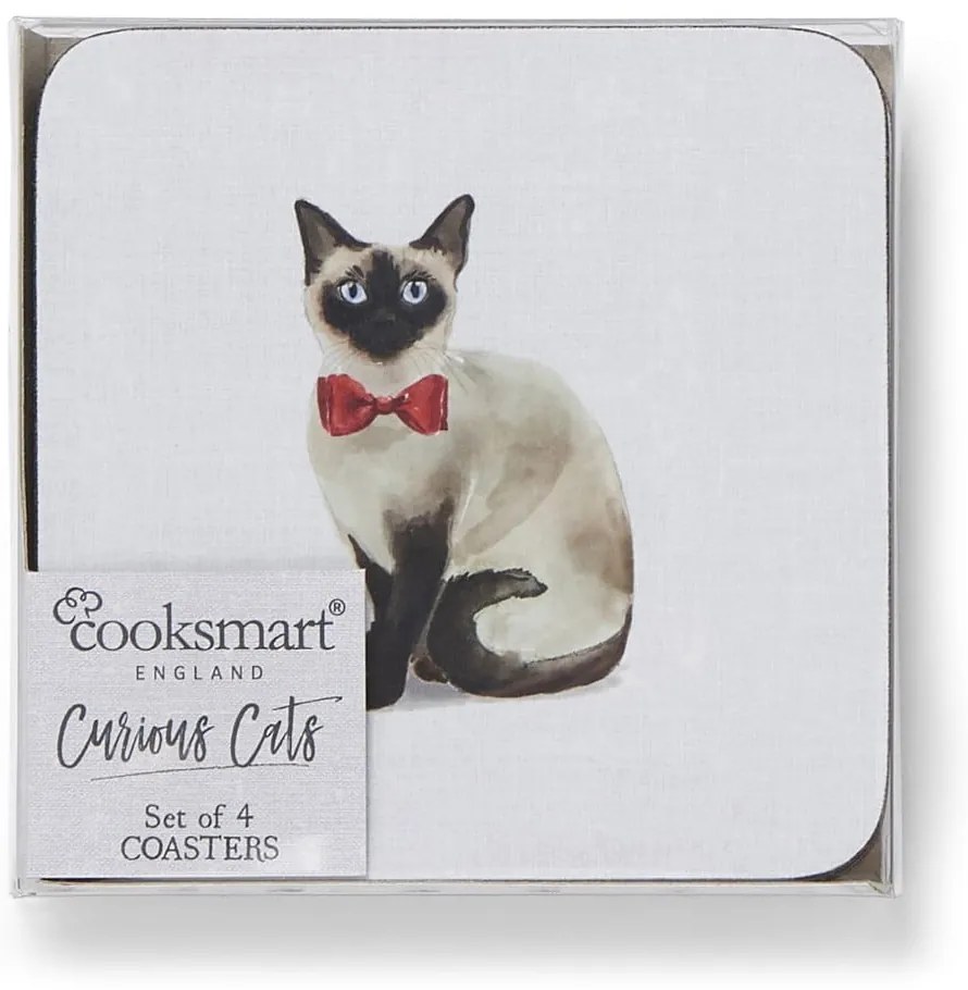 Prestieranie a tácky v súprave 8 ks Curious Cats – Cooksmart ®