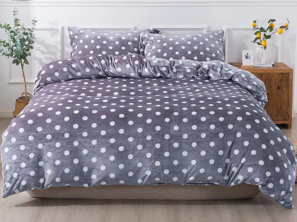 XPOSE® Francúzske mikroplyšové obliečky MIRIAM Exclusive - sivé