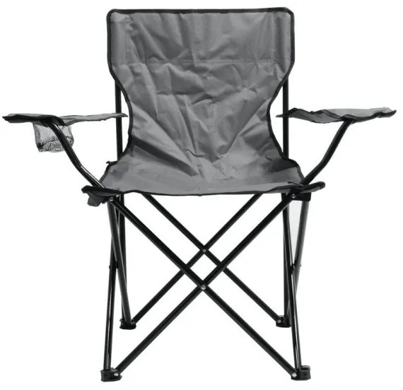 Skladacia kempingová stolička šedá
