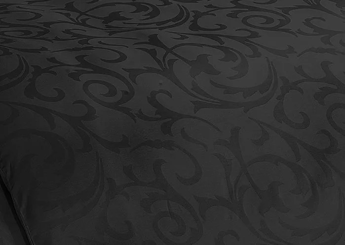 Matějovský Damaškové posteľné návliečky Lolita čierna, 100% Egyptská Bavlna, 2x70x90/1x210x220cm, Čierna, Doprava ZDARMA, Novinka