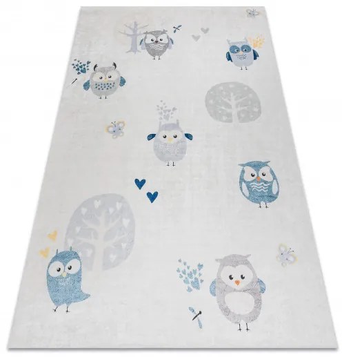 Detský kusový koberec Bambino 1161 Owls grey, 120x170, šedá, detská izba, Dywany Łuszczów